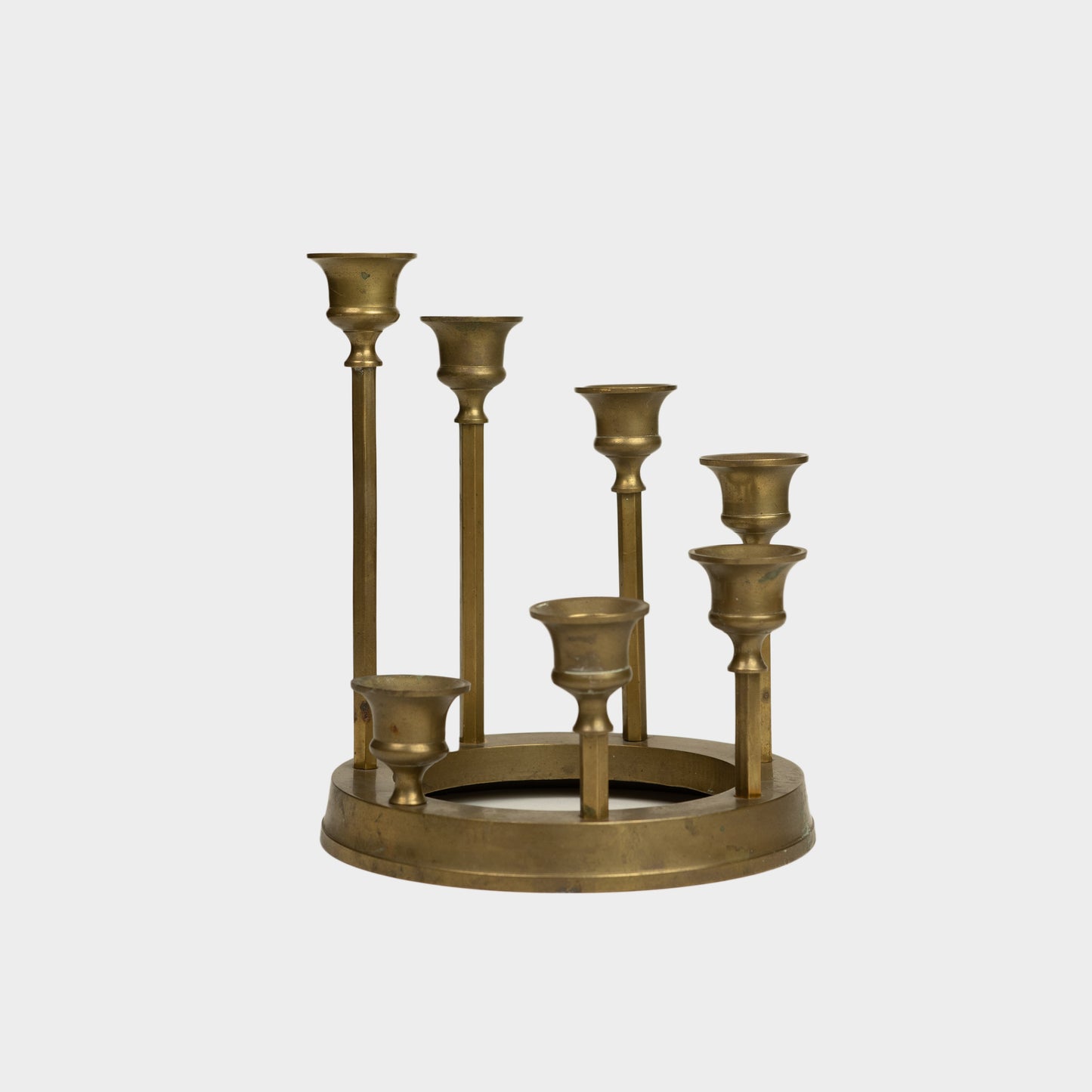 Vintage Spiral Brass Candelabra