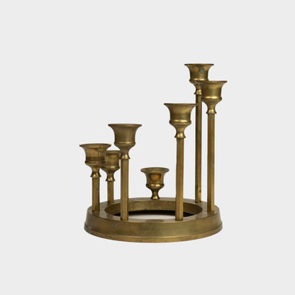 Vintage Spiral Brass Candelabra