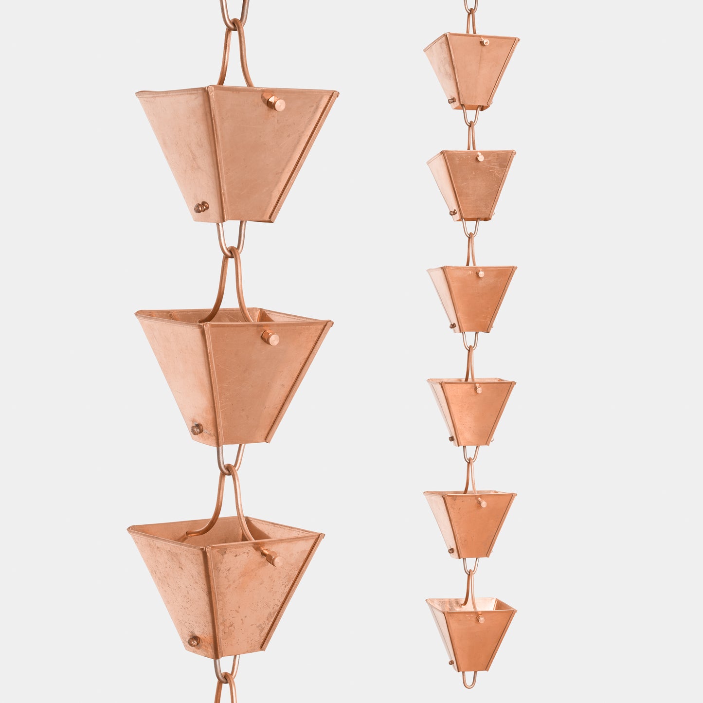 Square Copper Rain Chain