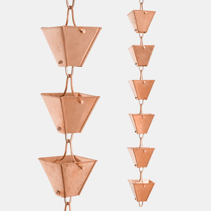 Square Copper Rain Chain