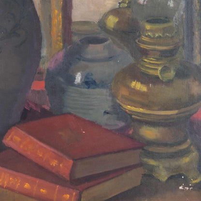 Vintage Still Life with Books, France