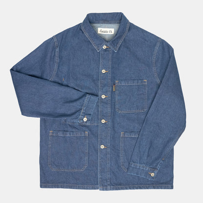 Le Laboureur x Gardenheir Stonewashed Work Jacket in Light Denim