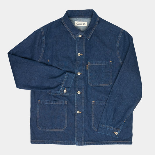 Le Laboureur x Gardenheir Stonewashed Work Jacket in Medium Denim