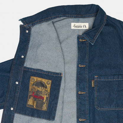 Le Laboureur x Gardenheir Stonewashed Work Jacket in Medium Denim