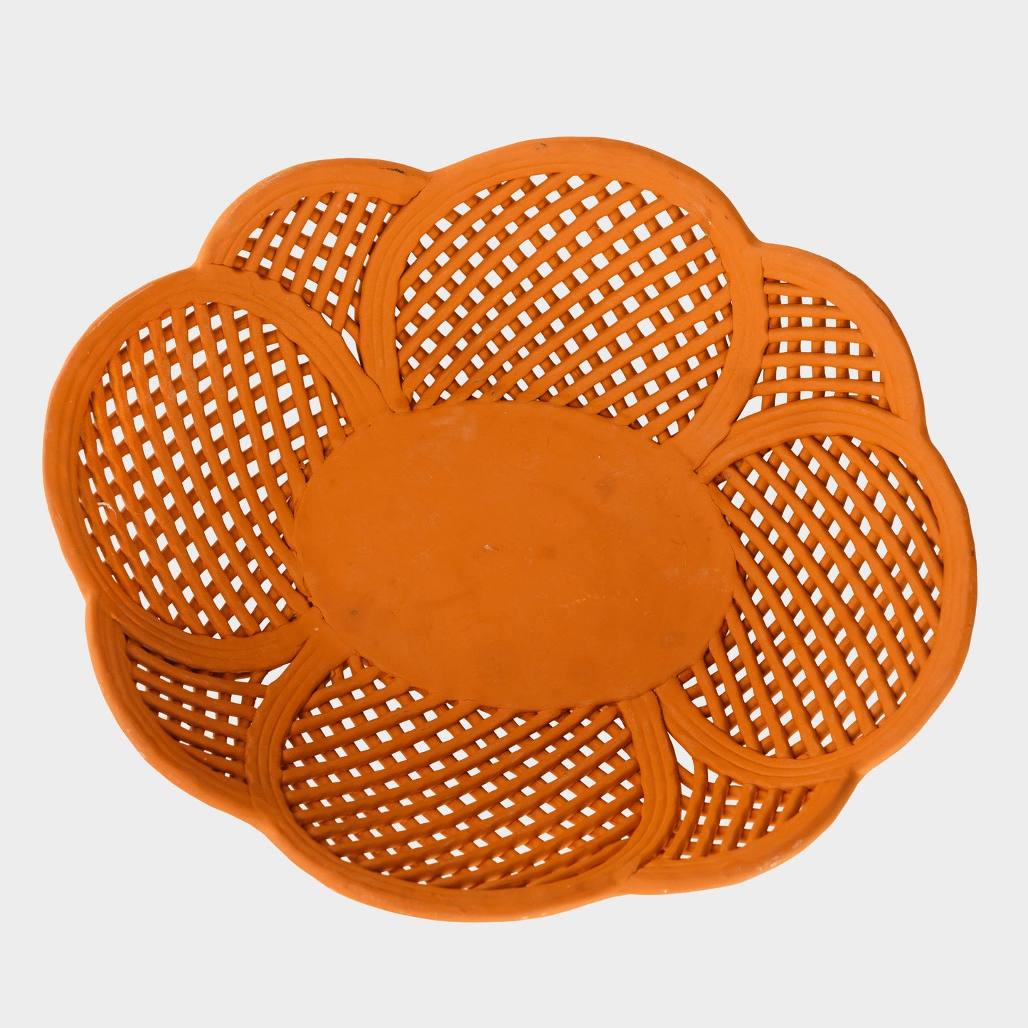 Vintage Handmade Terracotta Lattice Bowl