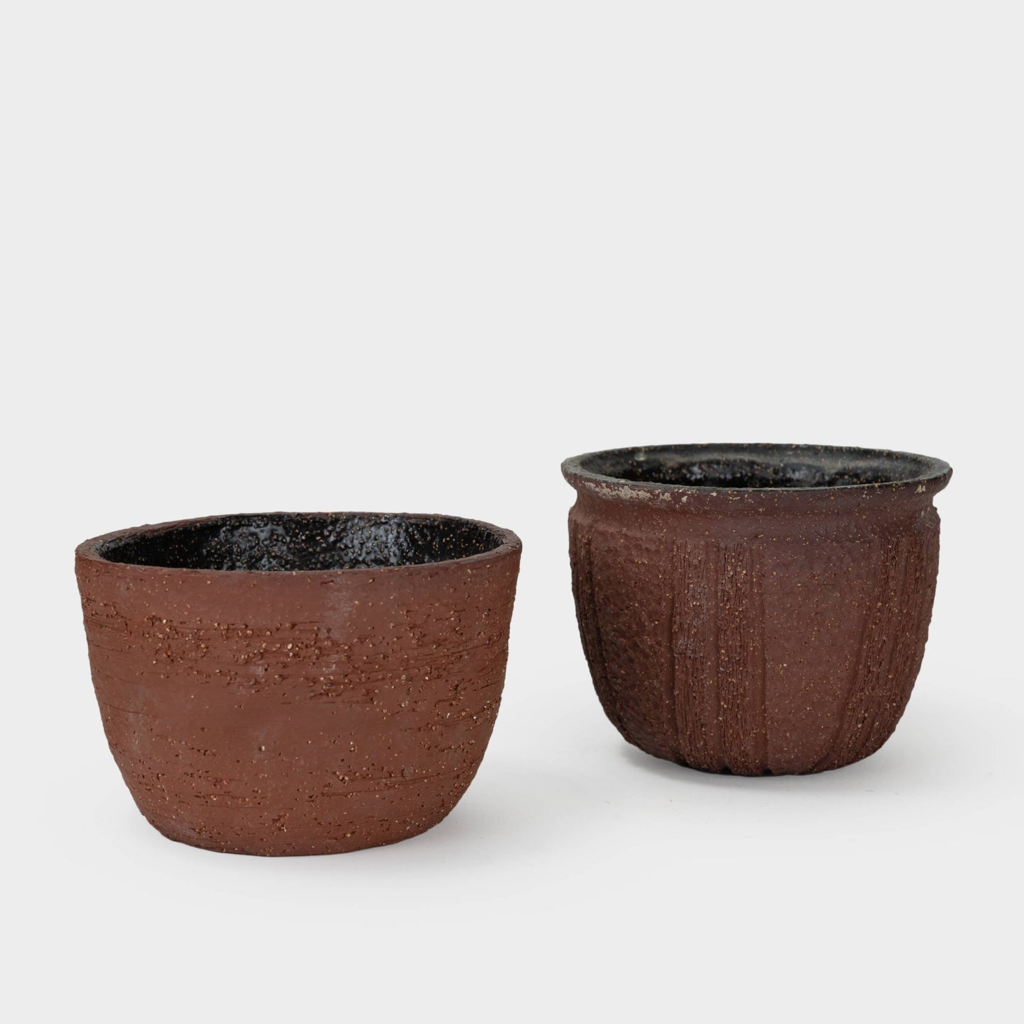 Vintage Redware Planter Collection, New York, 1970's