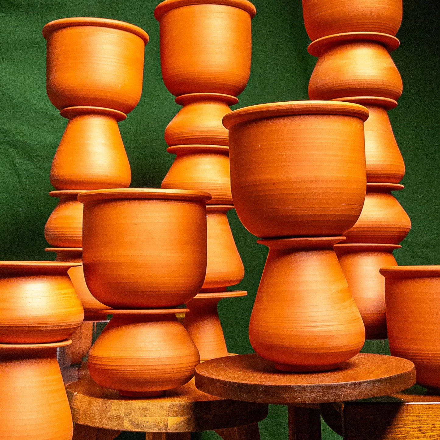 Ceramic Planter with 4" Pedestal/Vase