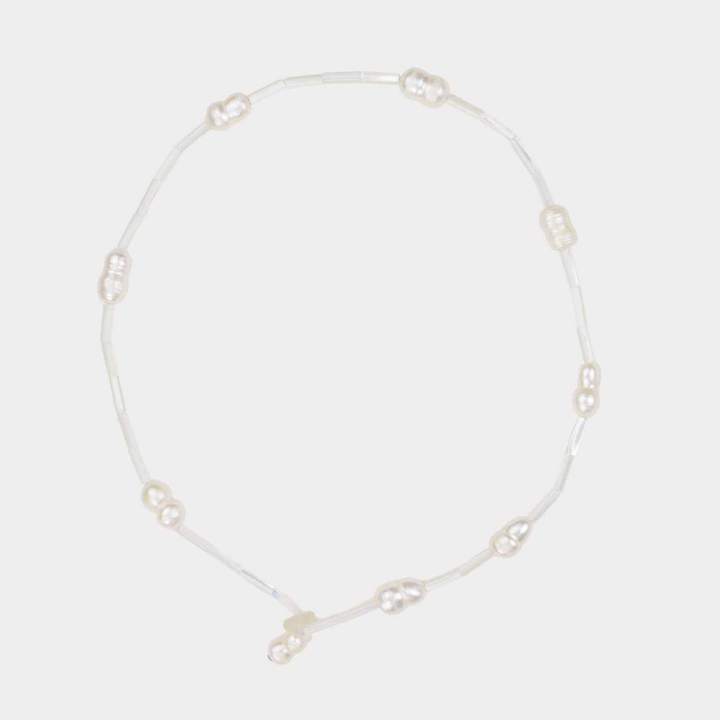 Handmade Long Thread Pearled Necklace