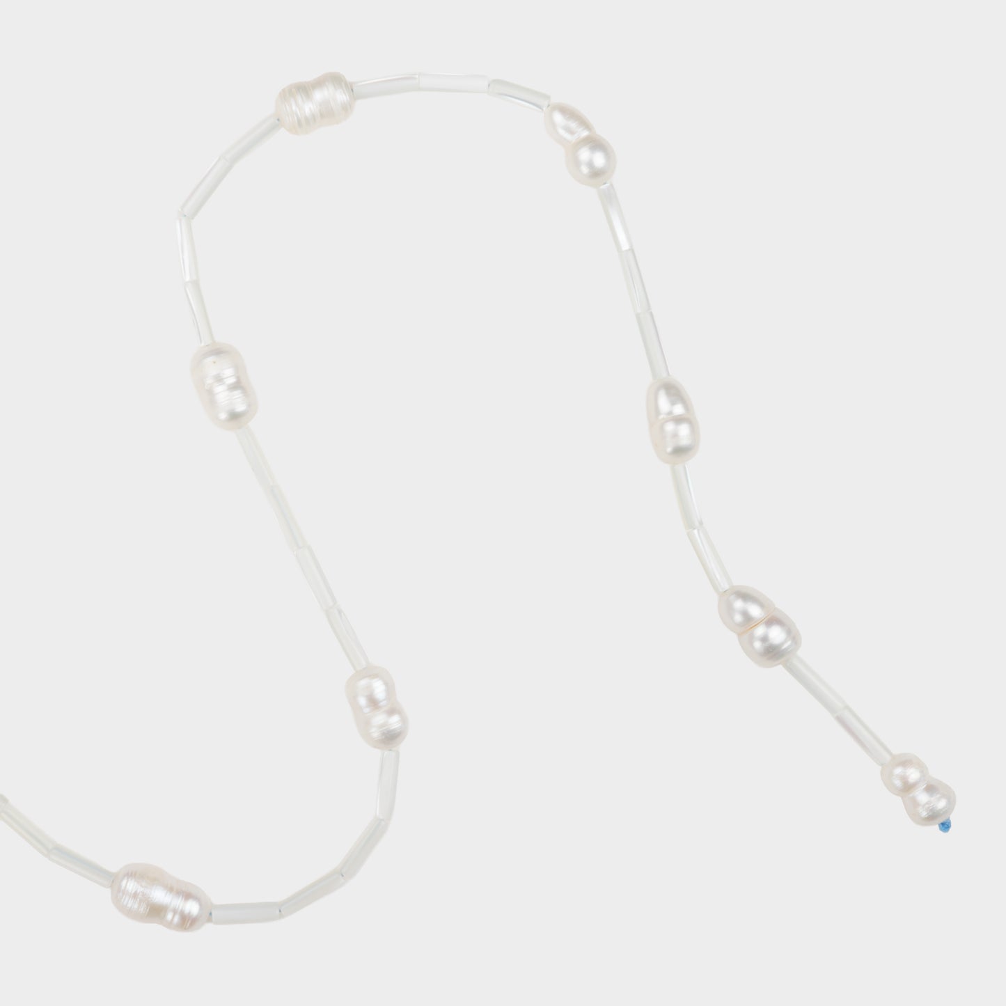 Handmade Long Thread Pearled Necklace