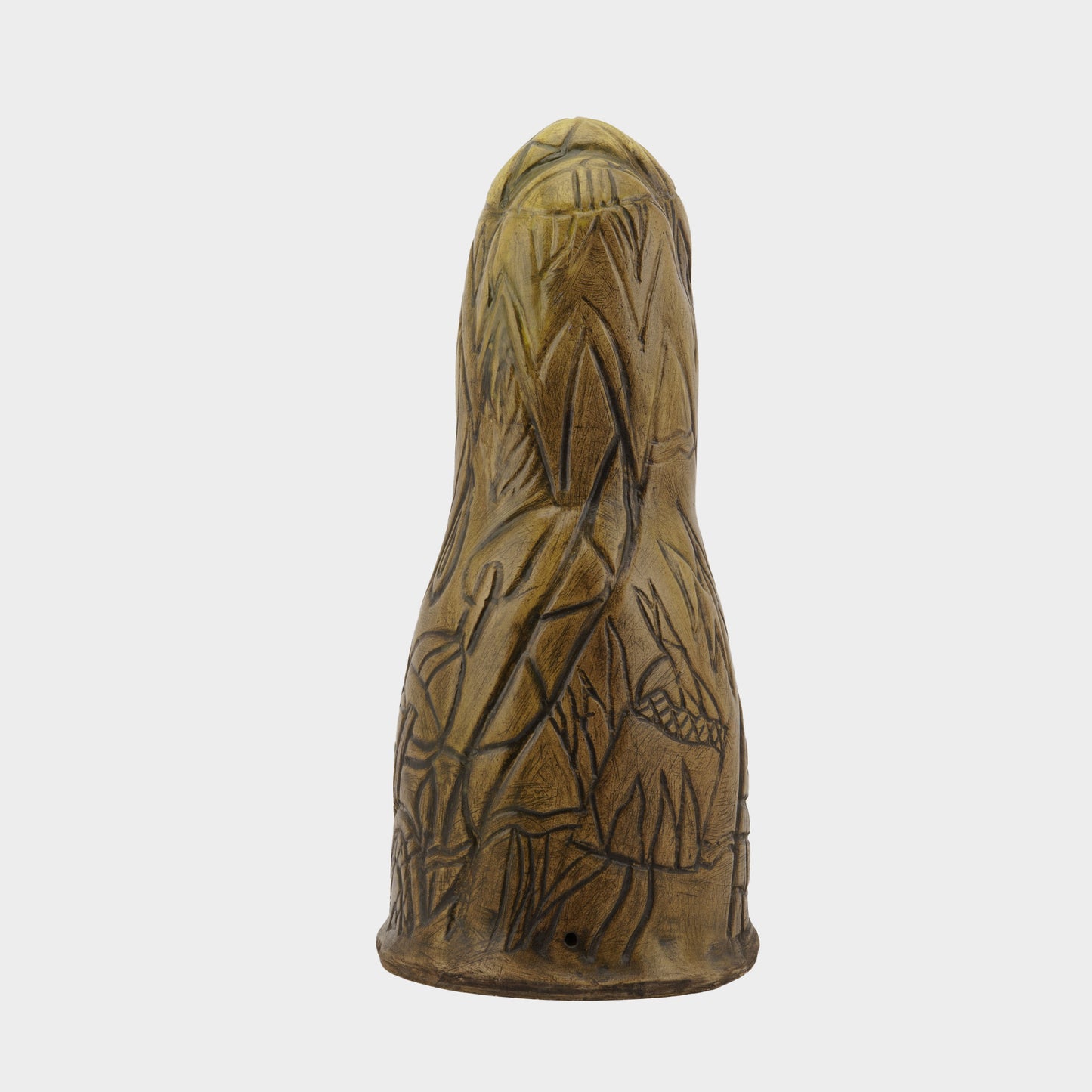 Vintage Ceramic Large Sculpture with Abstracted Thunder Motif