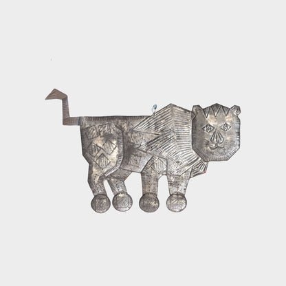 Vintage Pressed Tin Cat, Mexico