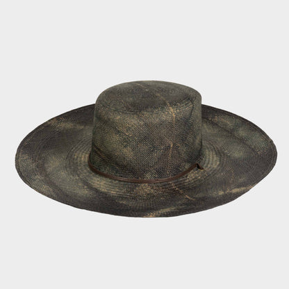 Handwoven Toquilla Straw Hat in Camouflage