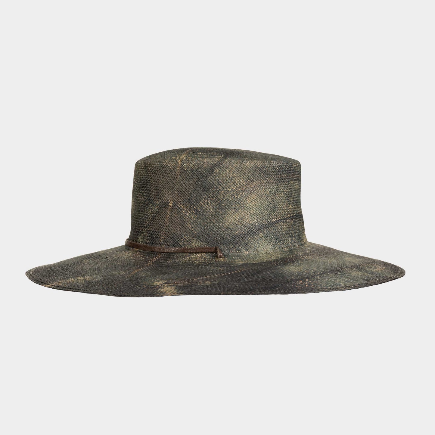 Handwoven Toquilla Straw Hat in Camouflage