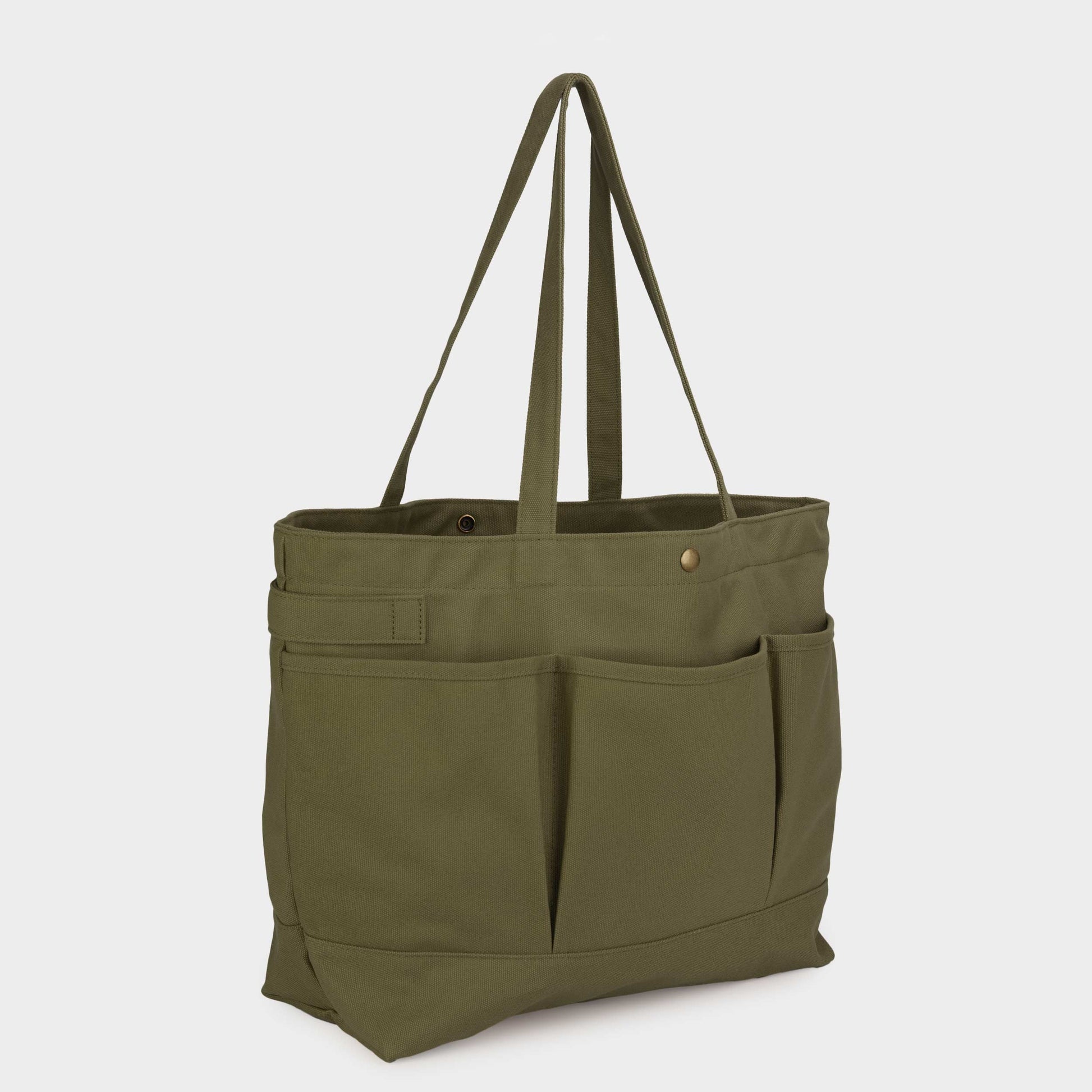 lululemon patch logo tote bag Gardenheir Cotton Canvas Tote Bag in Olive