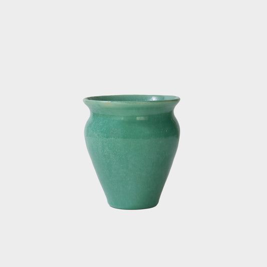 Vintage Glazed Turquoise Vase