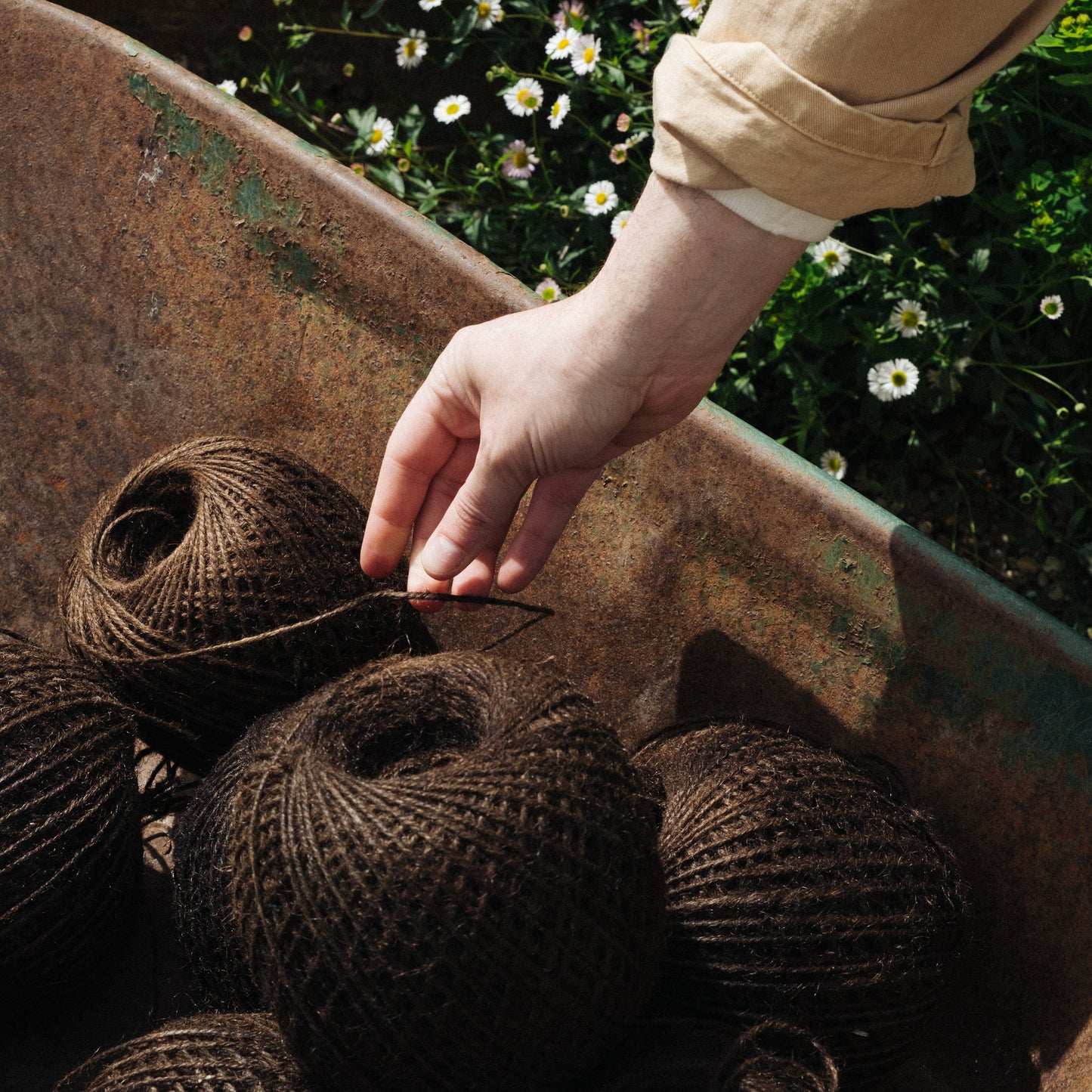 English Tarred Flax Twine Ball