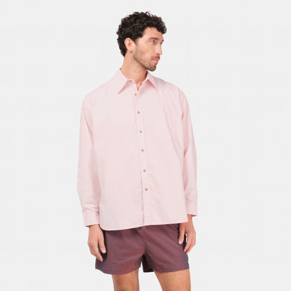 Japanese Typewriter Cotton Gardening Chemise in Peony