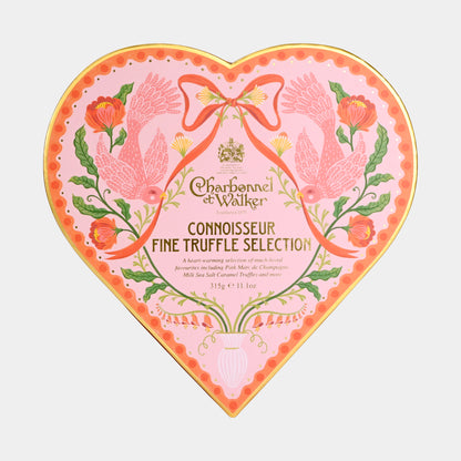 Charbonnel et Walker English Connosseur Fine Trufle Heart Selection
