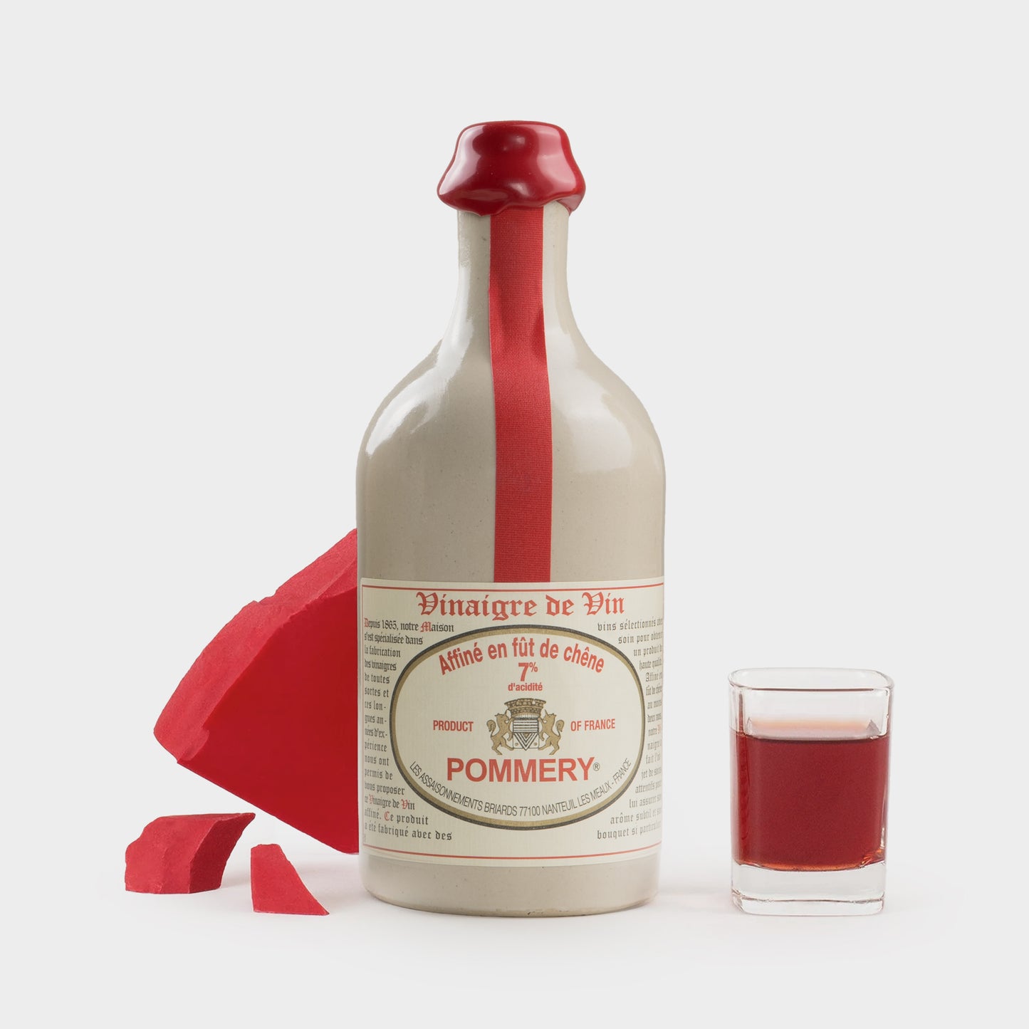 Pommery Vinegars in Stone Bottle