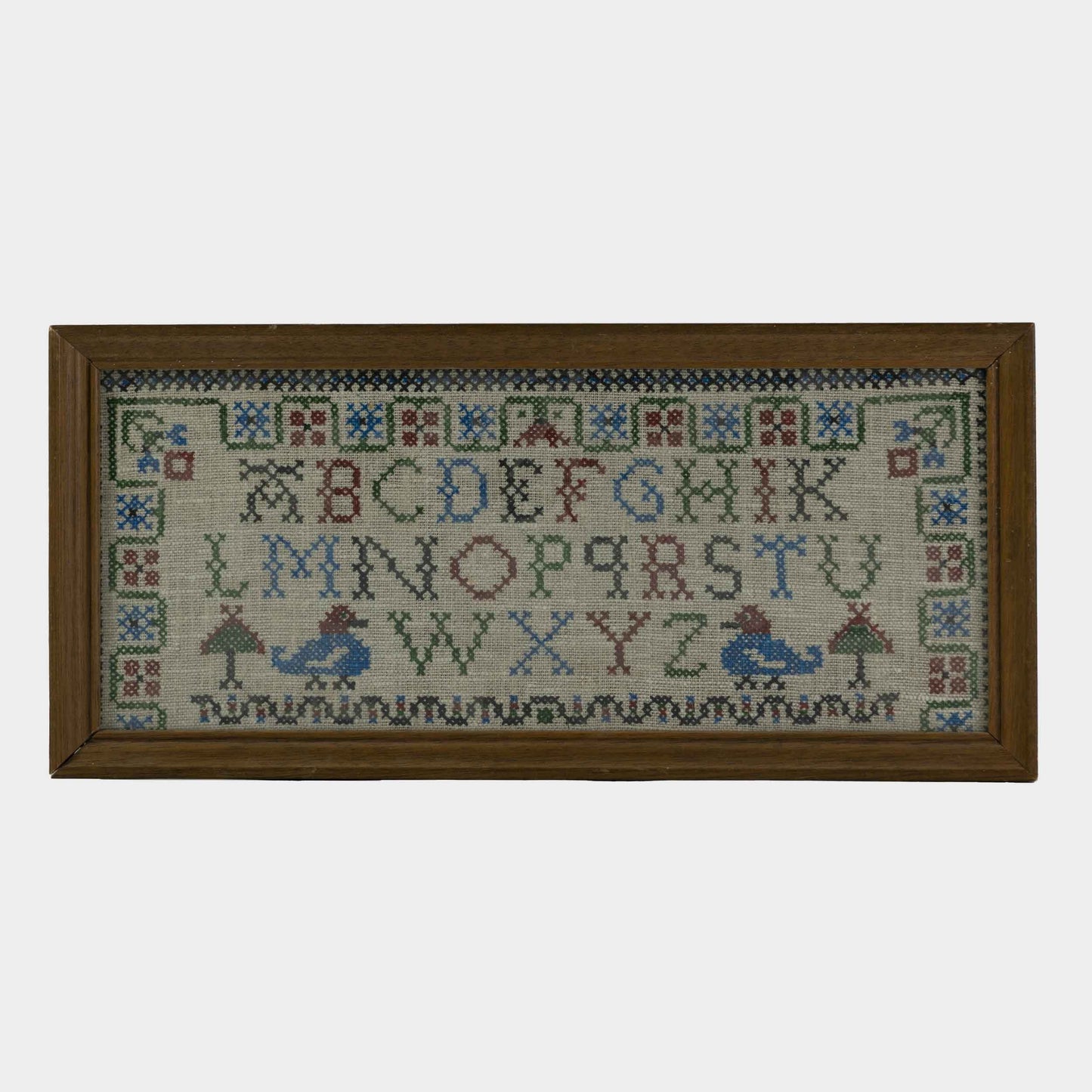 Vintage Cross Stitch Alphabet, Pennsylvania, 20th C.
