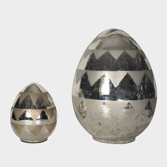 Vintage Mercury Glass Eggs, Virginia, 20th C.