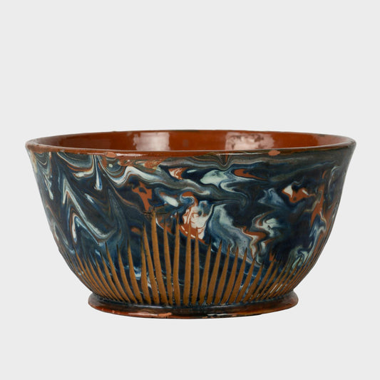 Vintage Marble Glazed Bowl, Austria, 20th C.