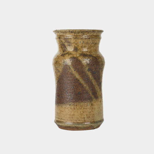 Vintage Textured Glazed Earthenware Vase, California, 1970s