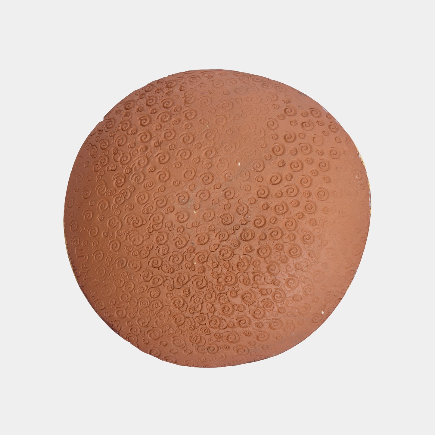 Vintage Incised Geometric Redware Plates