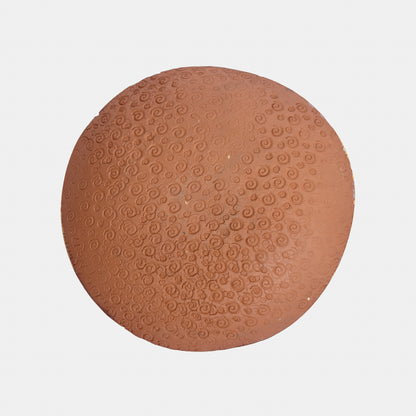 Vintage Incised Geometric Redware Plates