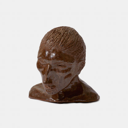 Vintage Hand Sculpted Ceramic Bust, 1978