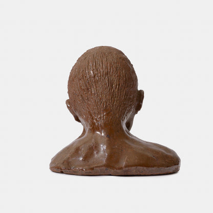Vintage Hand Sculpted Ceramic Bust, 1978