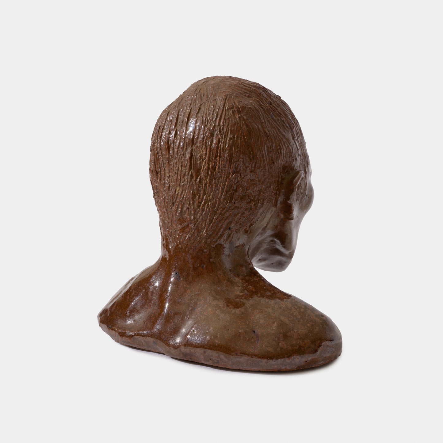 Vintage Hand Sculpted Ceramic Bust, 1978