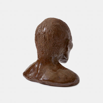 Vintage Hand Sculpted Ceramic Bust, 1978