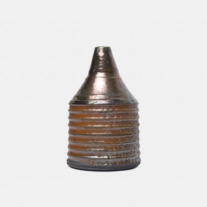 Vintage Ceramic Ribbed Bud Vase