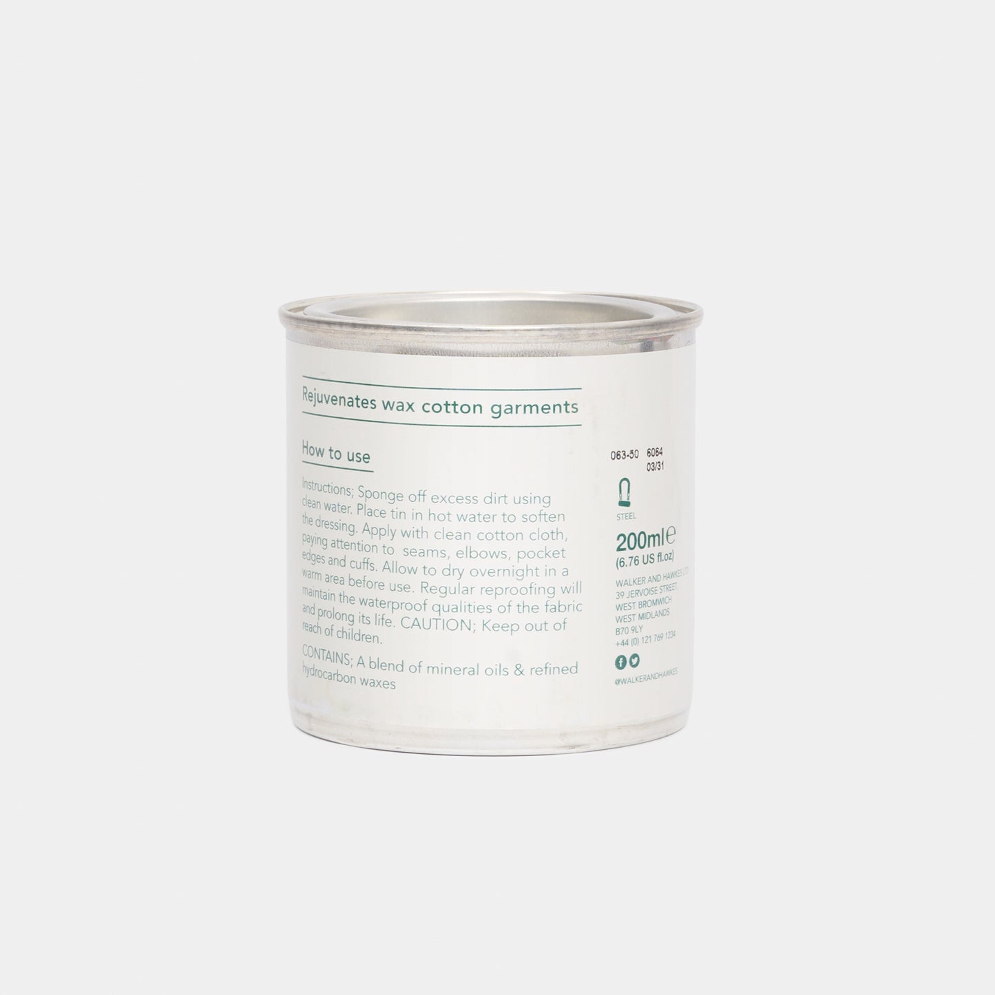 Walker and Hawkes Canvas & Waxed Cotton Reproofing Wax