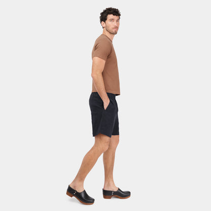 Washed Linen Relaxed Short in Ink
