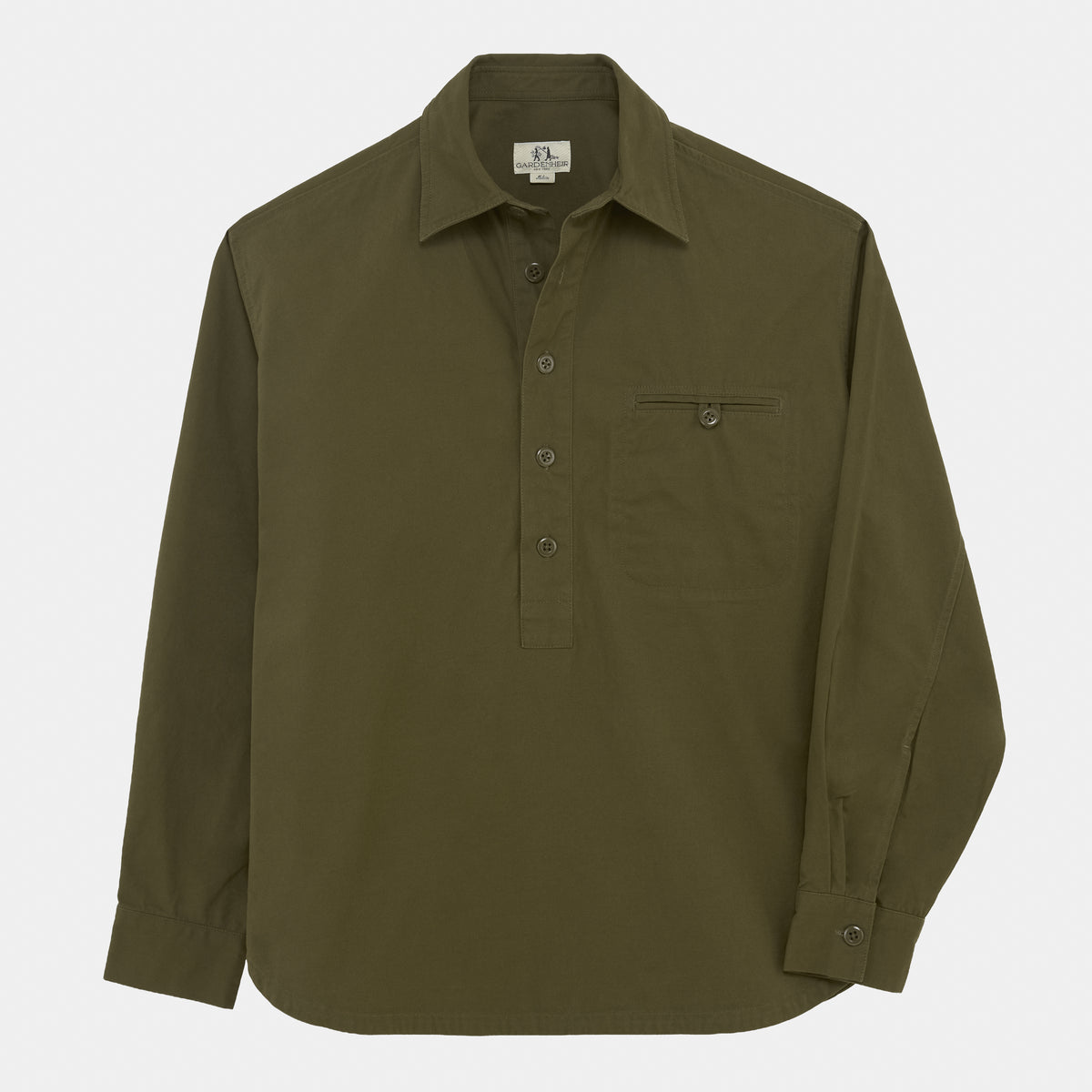 Washed Cotton Gardening Smock No. 2 in New Olive