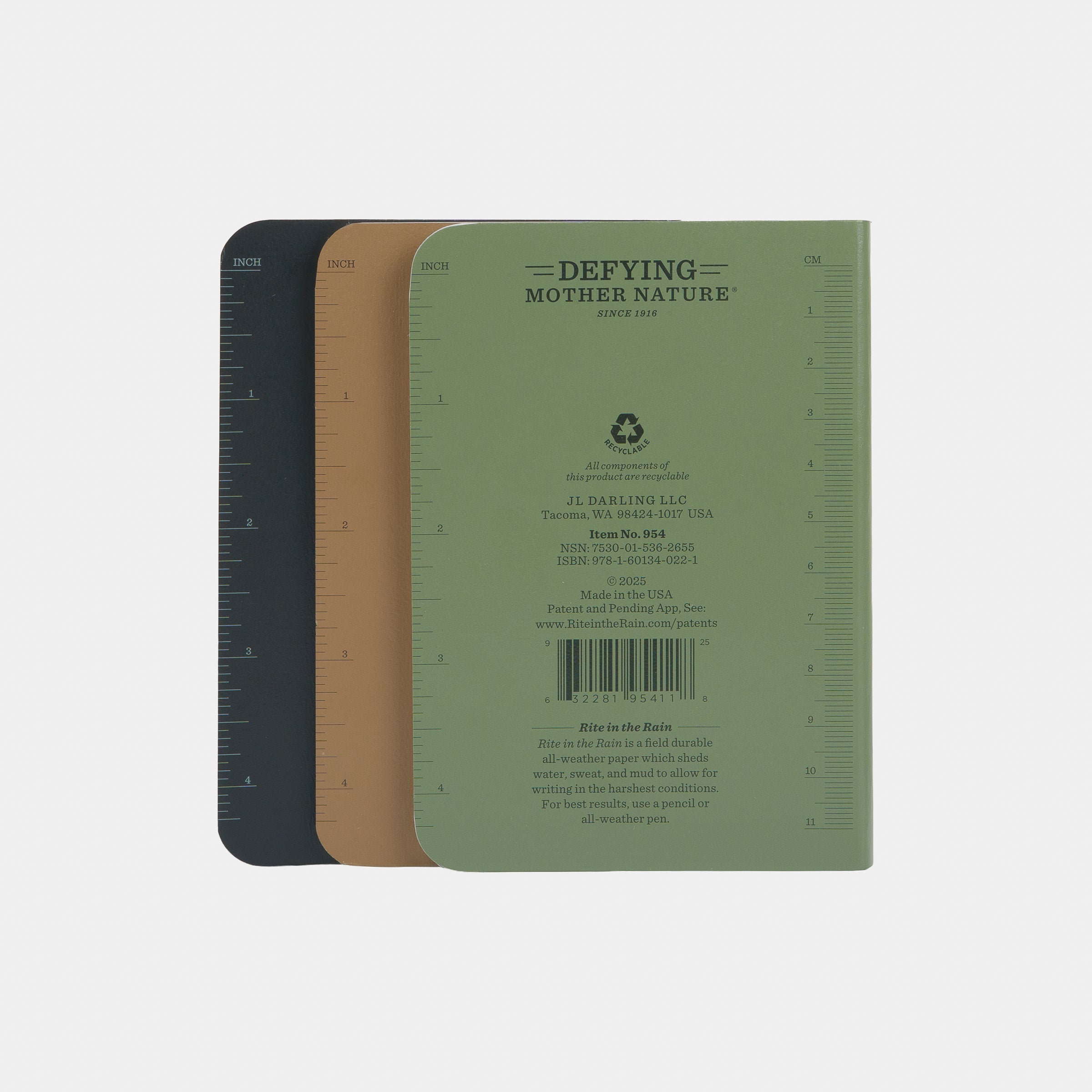Waterproof Soft Cover Pocket Notebook – Lined Pages – Gardenheir
