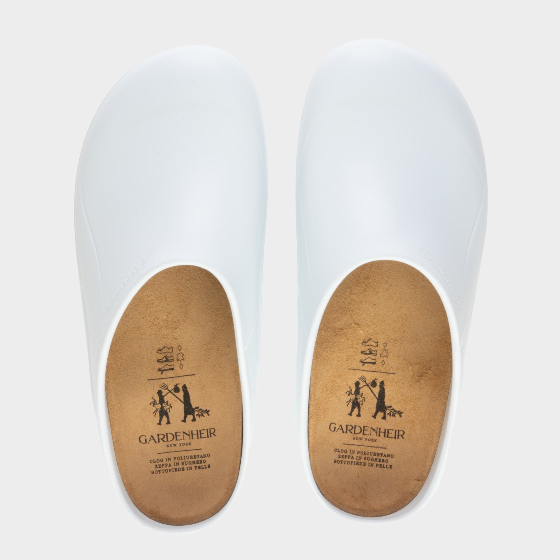 Italian Garden Clogs in White