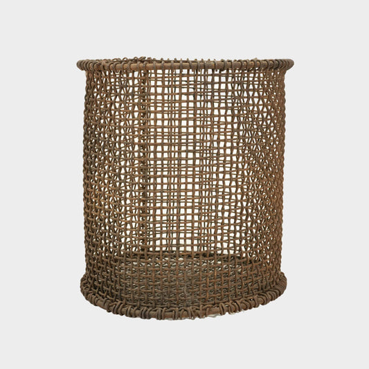 Vintage Steel Mesh Basket, Pennsylvania, 20th C.