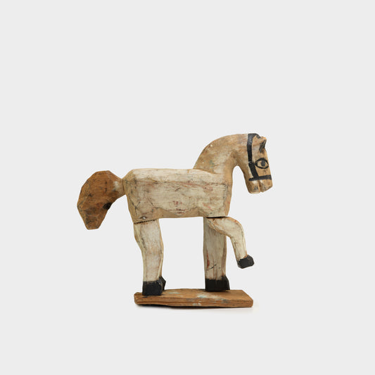 Vintage Folk Art Wooden Horse