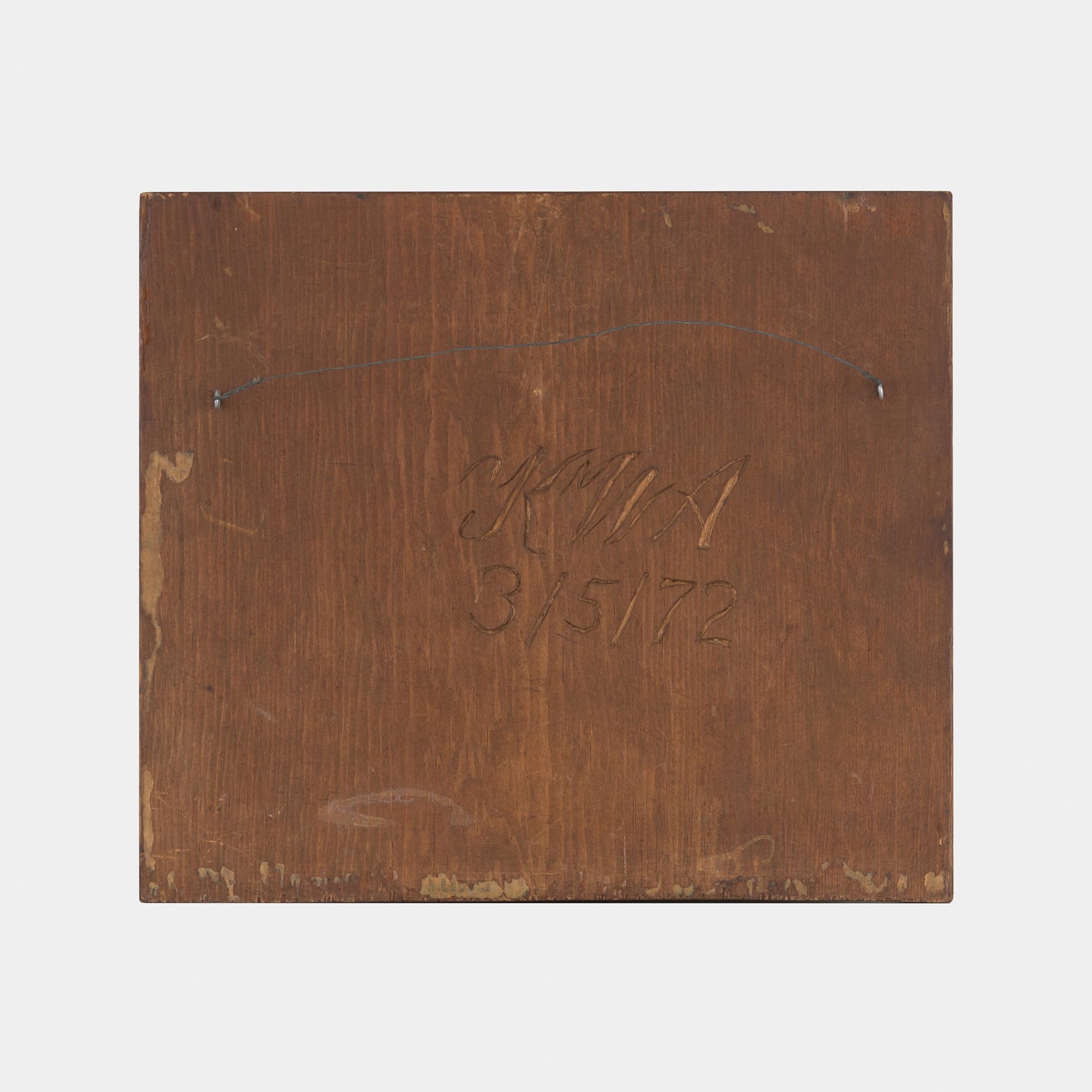 Vintage Carved Fish Relief Plaque