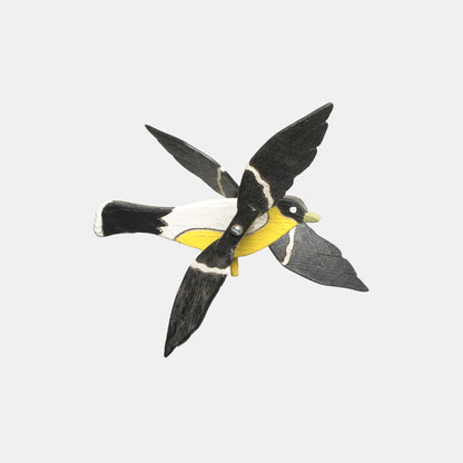 Vintage Wooden Whirligig - Goldfinch