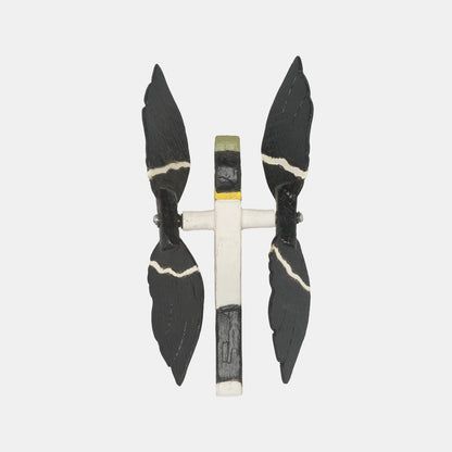 Vintage Wooden Whirligig - Goldfinch
