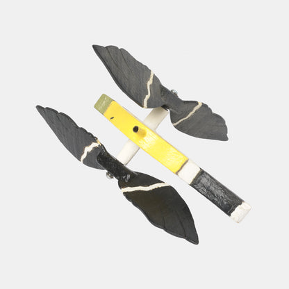 Vintage Wooden Whirligig - Goldfinch