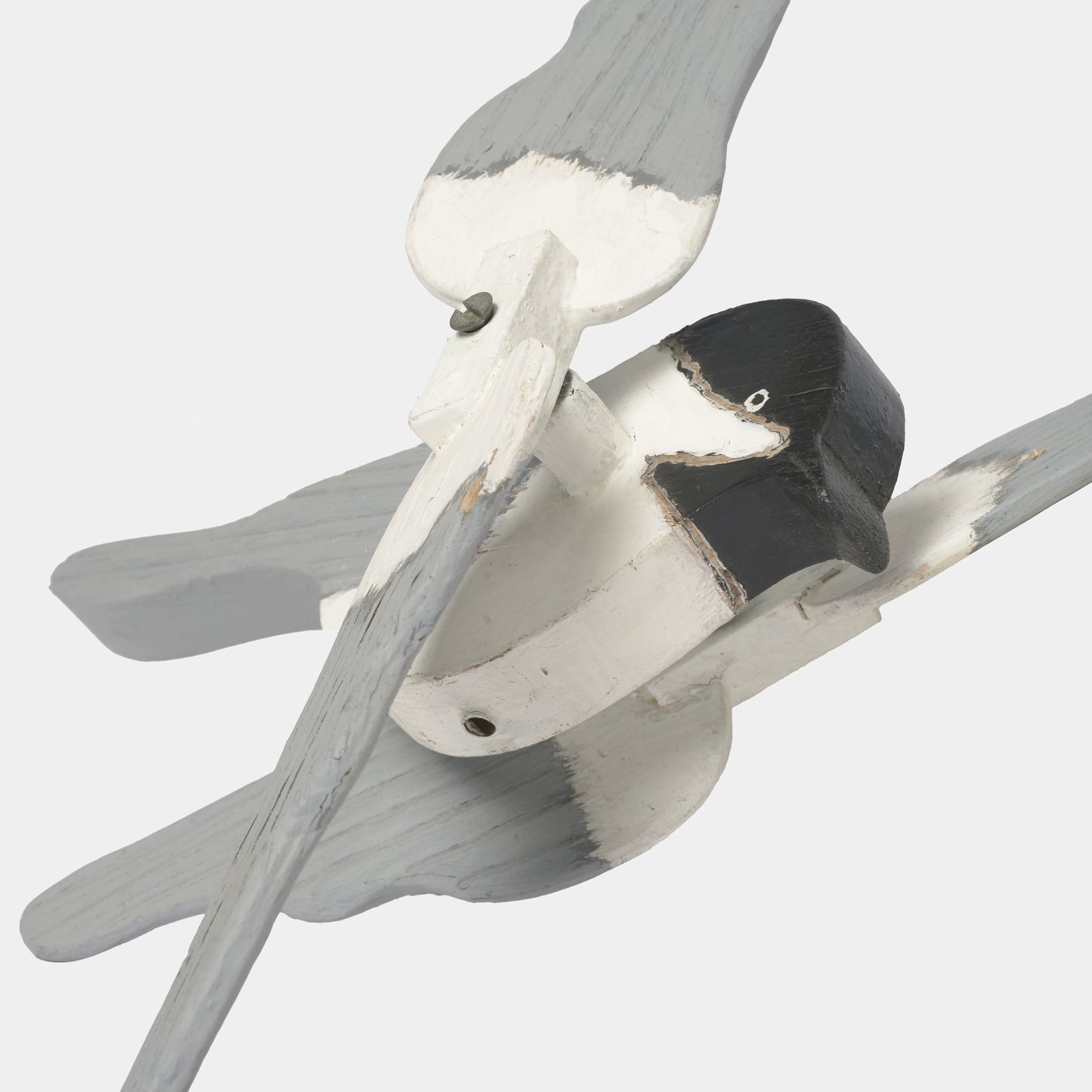 Vintage Wooden Whirligig - Chickadee