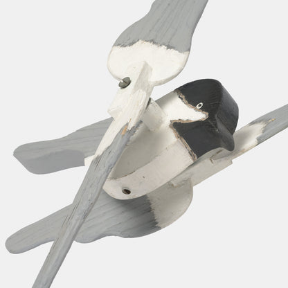 Vintage Wooden Whirligig - Chickadee