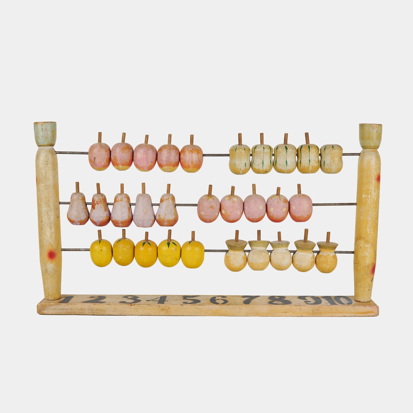 Vintage Wooden Fruit Abacus, 1940s