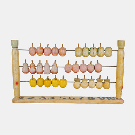 Vintage Wooden Fruit Abacus, 1940s