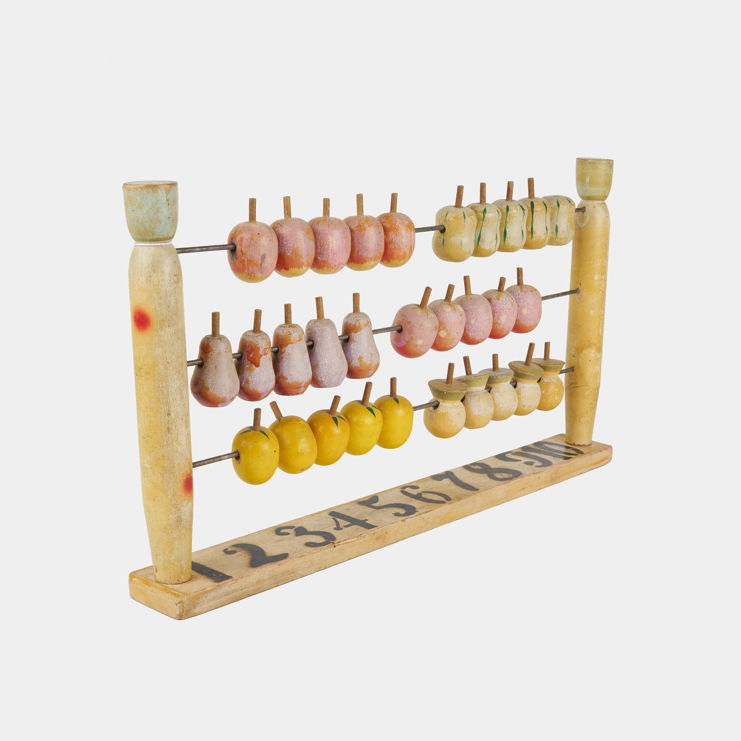 Vintage Wooden Fruit Abacus, 1940s